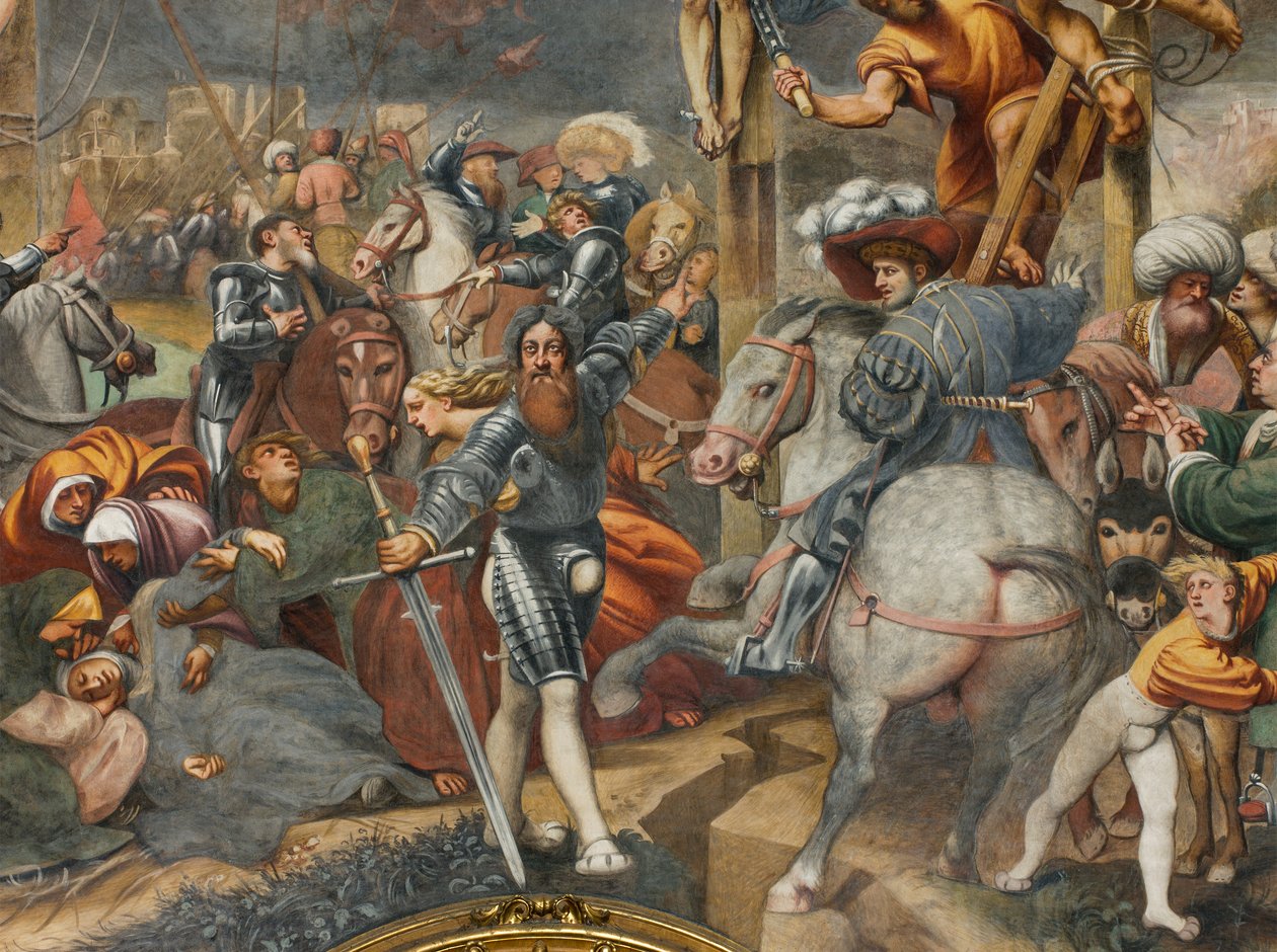 Counterfacata, IL Pordenone, Crucifixion 1520-21, detalj av Giovanni Antonio Pordenone