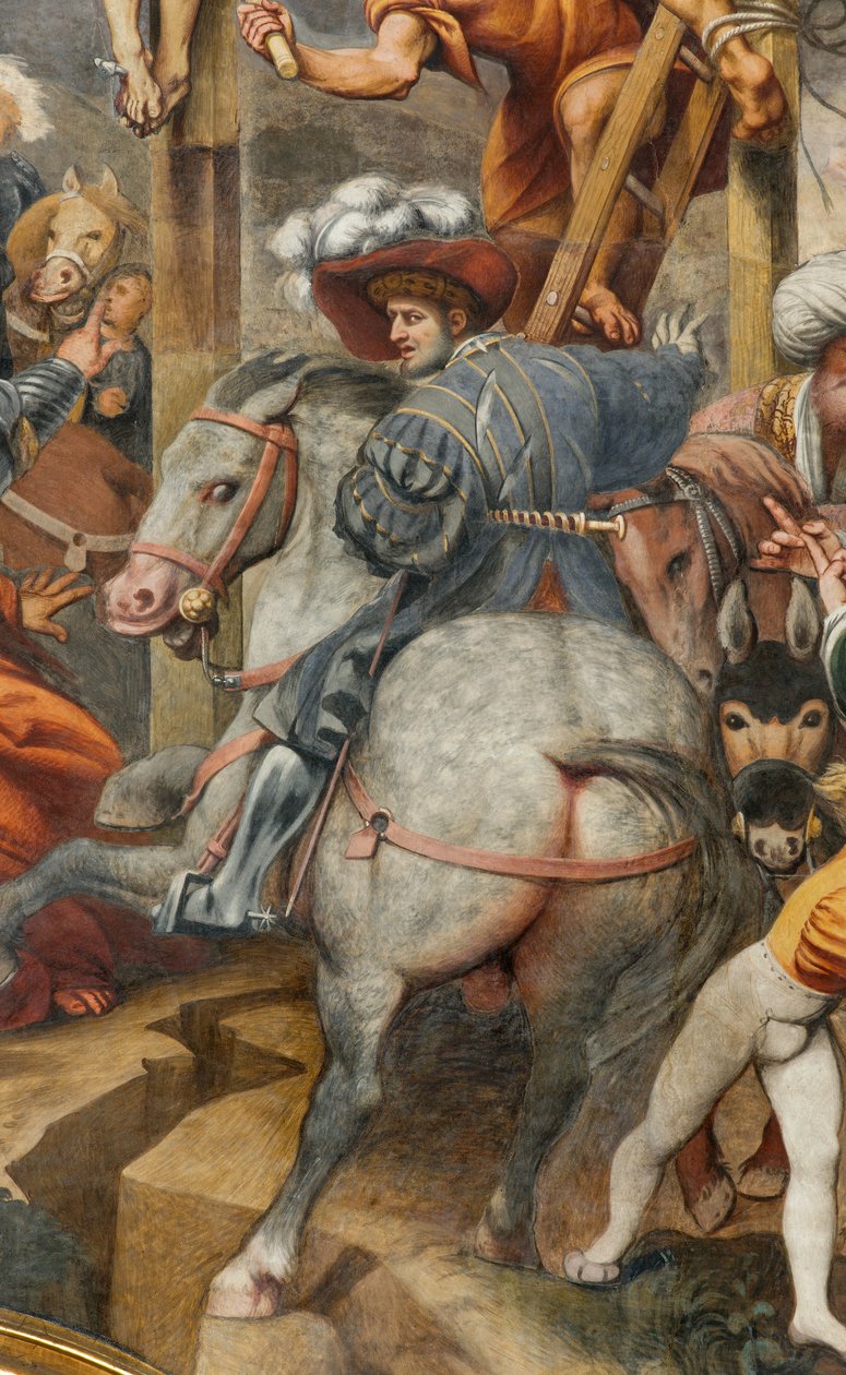 Counterfacata, IL Pordenone, Crucifixion 1520-21, detalj av Giovanni Antonio Pordenone