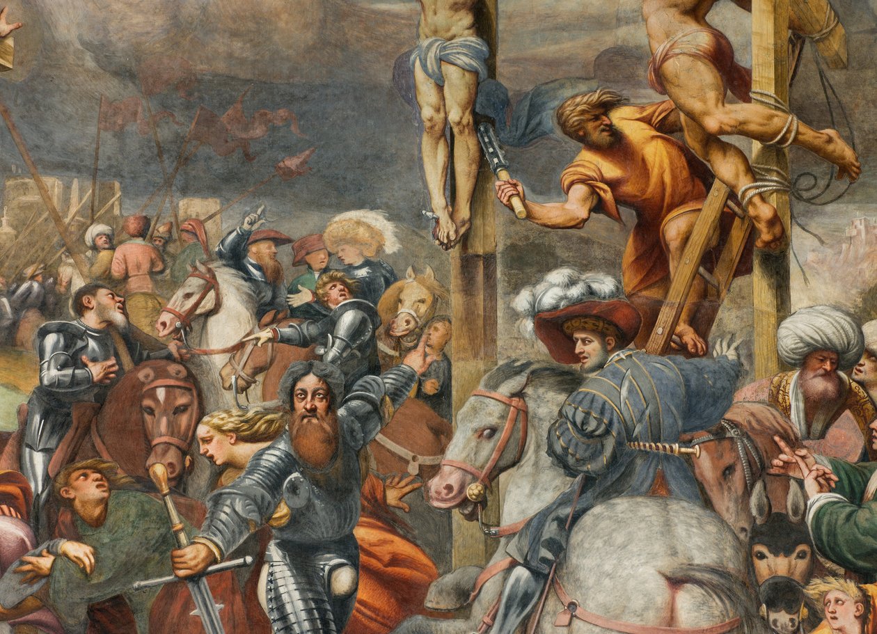 Counterfacata, IL Pordenone, Crucifixion 1520-21, detalj av Giovanni Antonio Pordenone