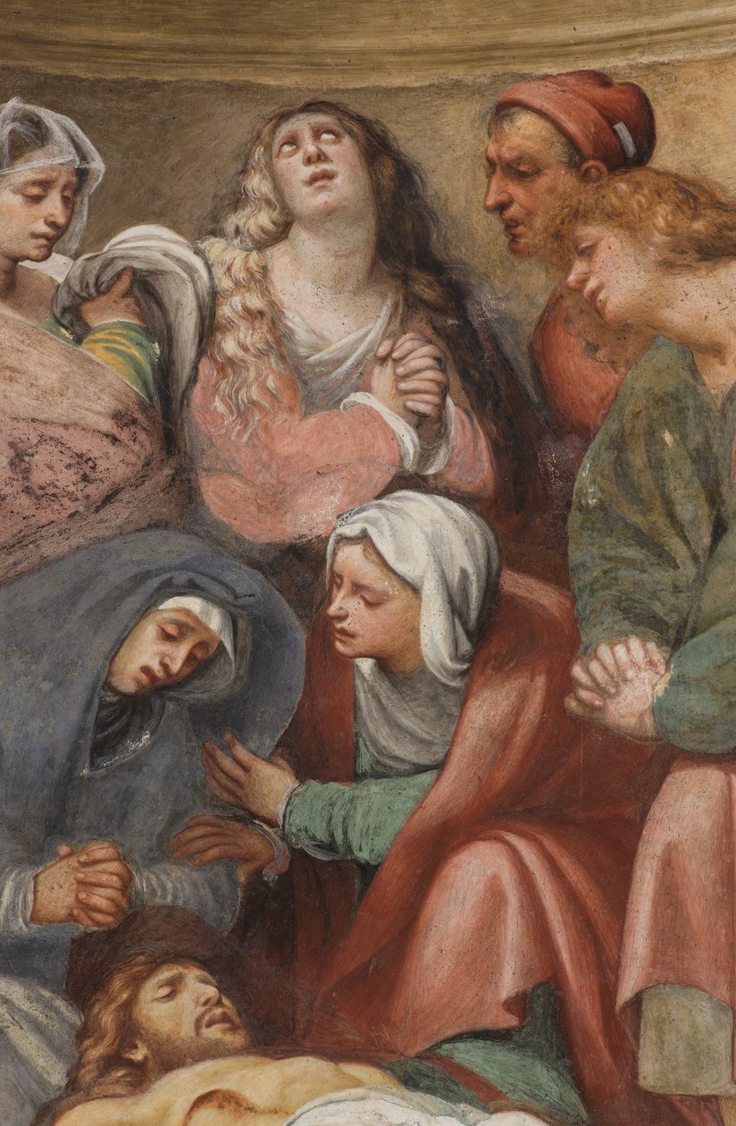 Counterfacata, IL Pordenone, Deposition 1522, detalj av Giovanni Antonio Pordenone