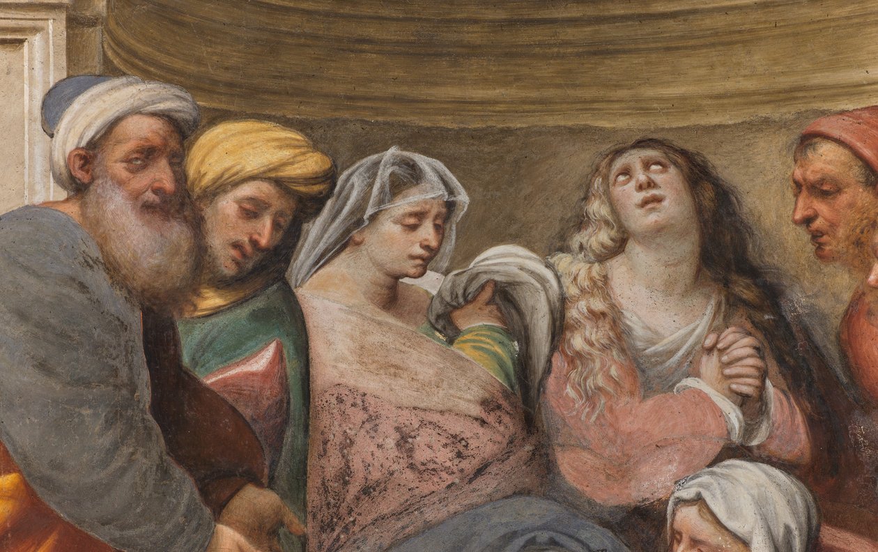 Counterfacata, IL Pordenone, Deposition 1522, detalj av Giovanni Antonio Pordenone