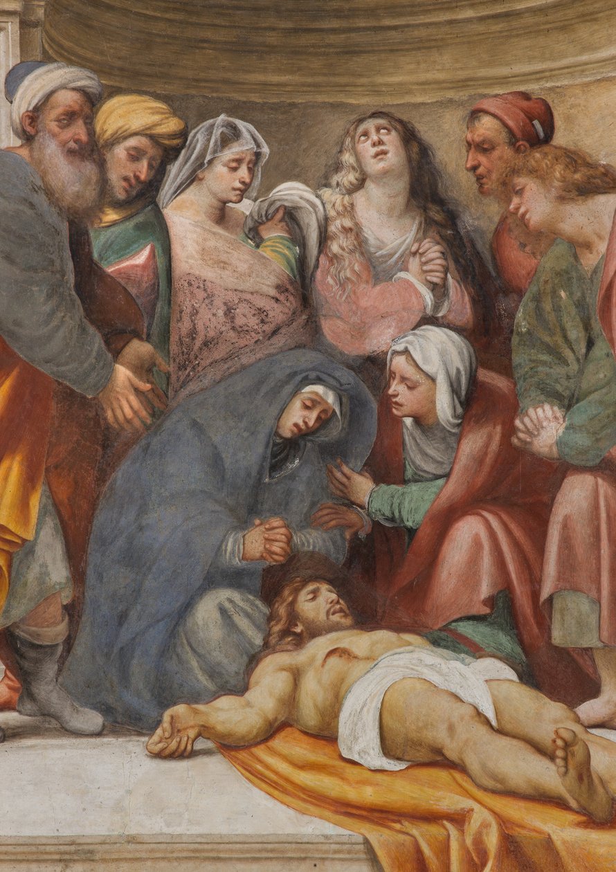 Counterfacata, IL Pordenone, Deposition 1522, detalj av Giovanni Antonio Pordenone