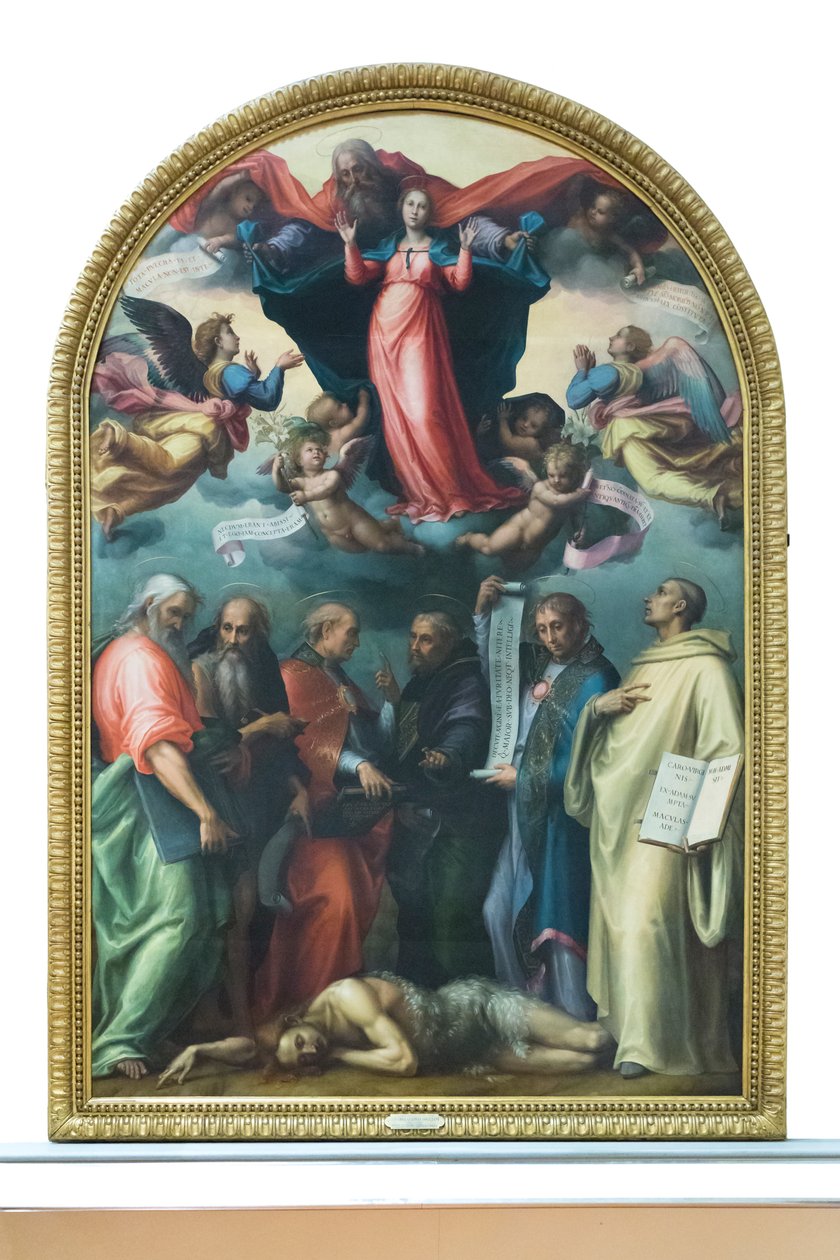 Tvist om den obefläckade befruktningen av Giovanni Antonio Sogliani