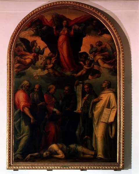 Kyrkans läkares tvist om den obefläckade avlelsen av Giovanni Antonio Sogliani