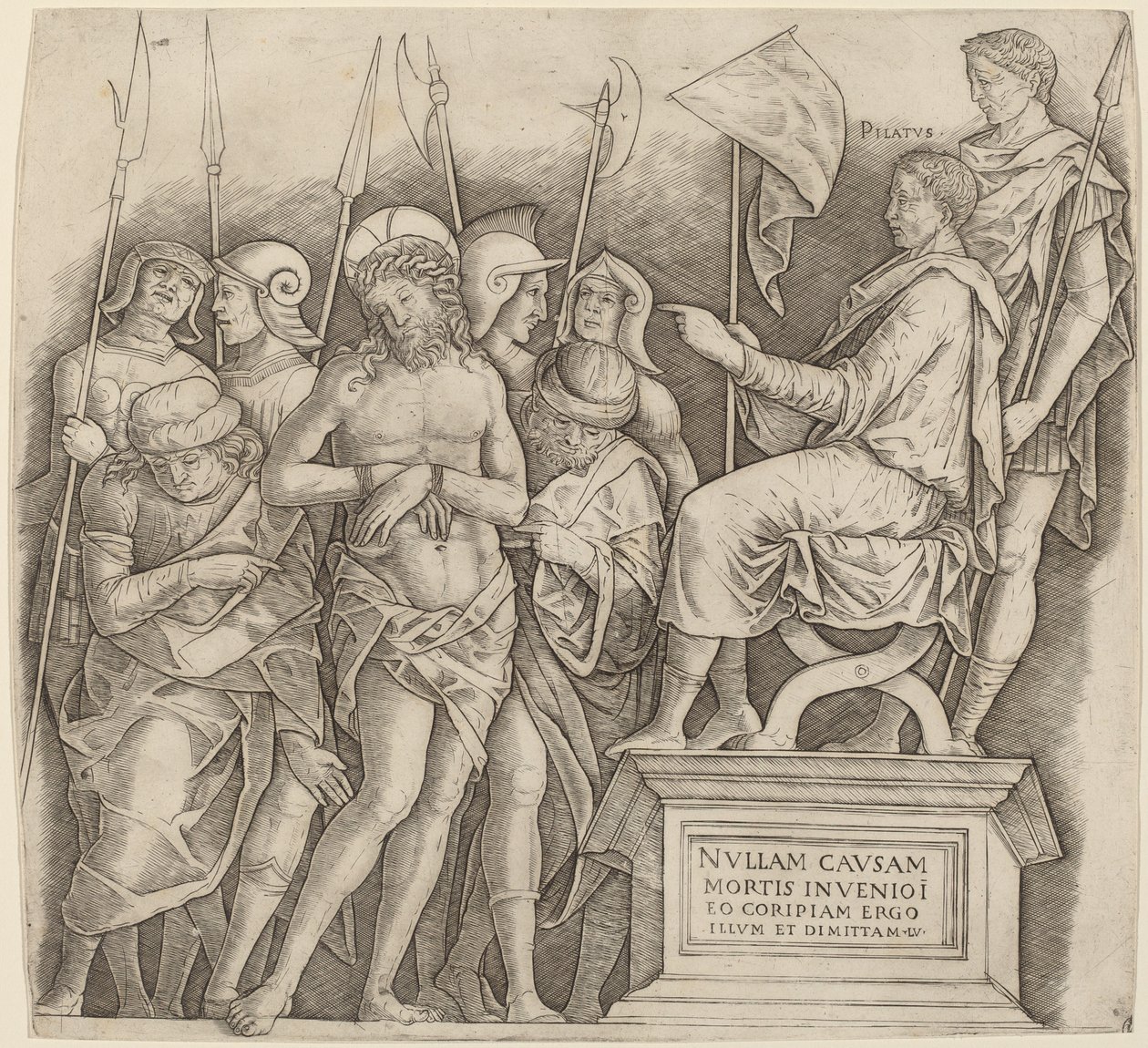 Kristus inför Pilatus av Giovanni Antonio da Brescia