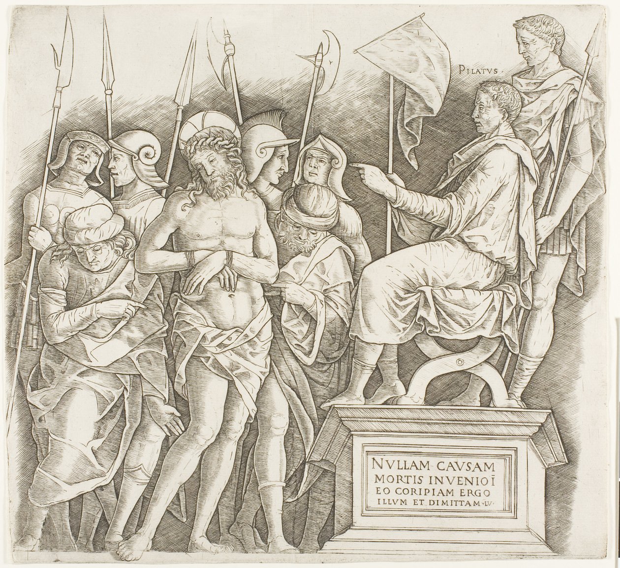 Kristus inför Pilatus av Giovanni Antonio da Brescia