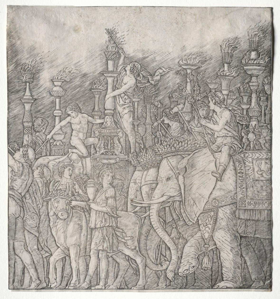 Caesars triumfer:  Elefanterna av Giovanni Antonio da Brescia