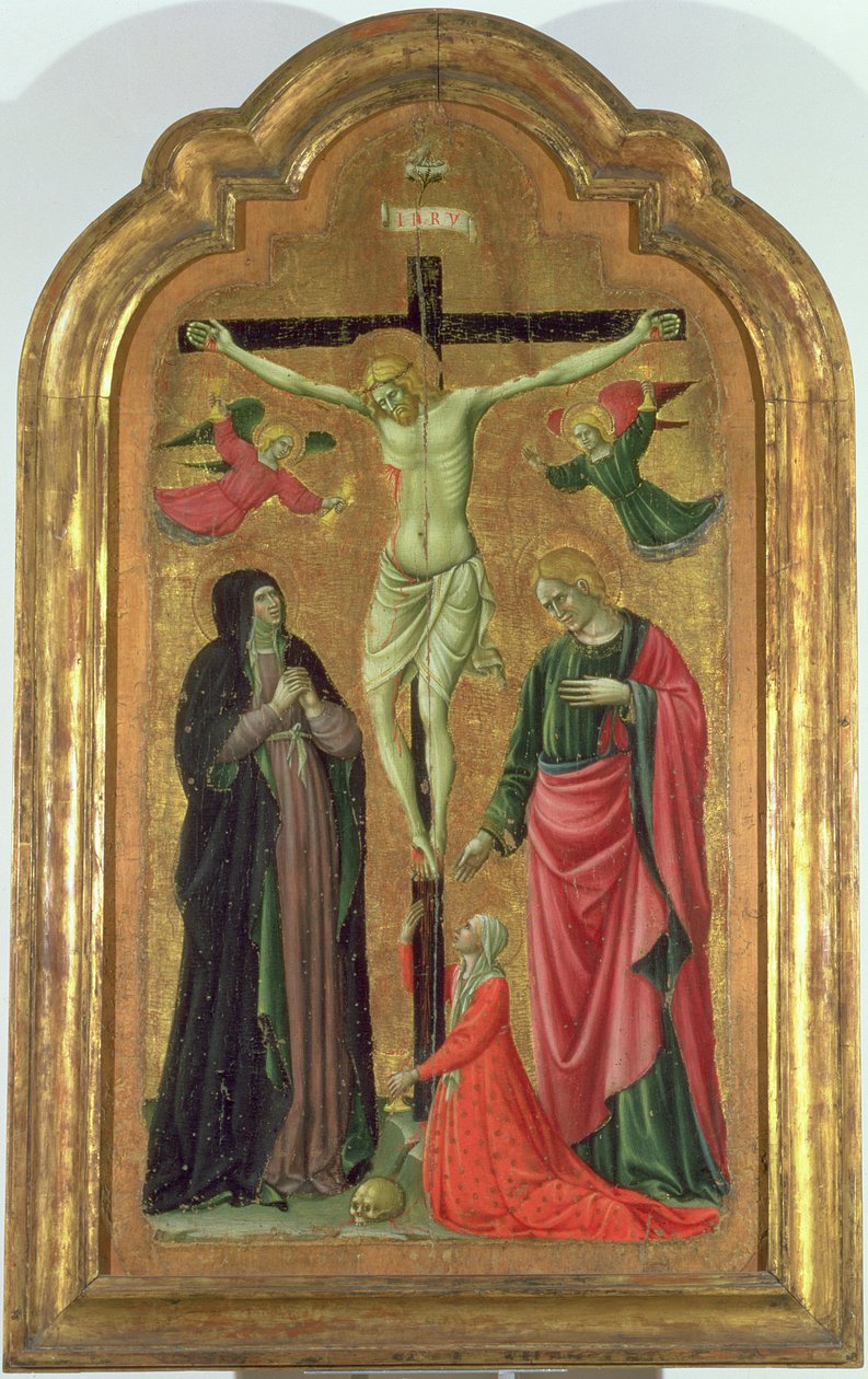 Korsfästelse (tempera på panel) av Giovanni Venanzi di Pesaro