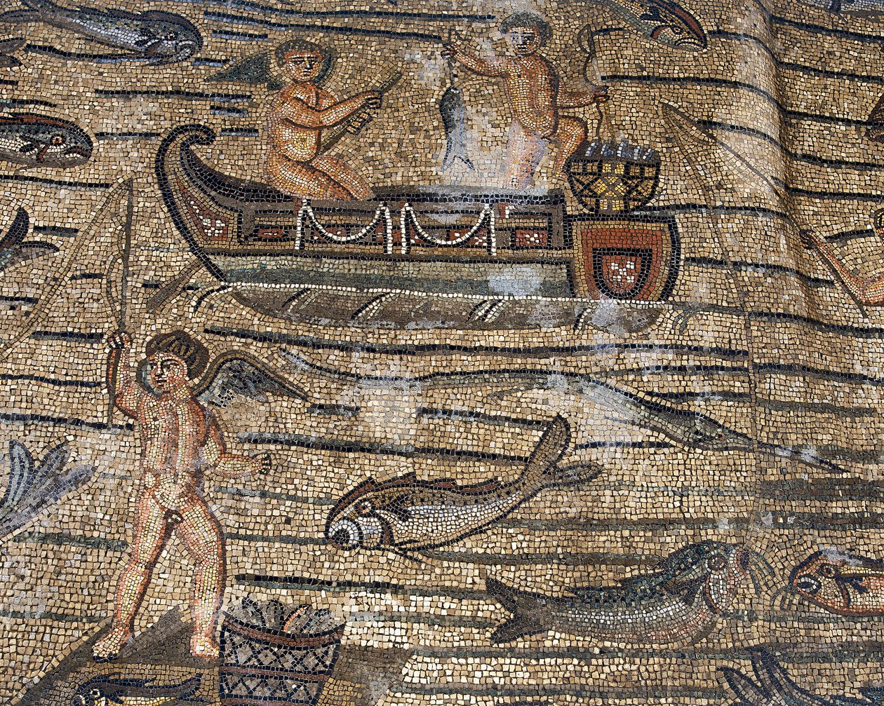 Våningen i den tidiga kristna basilikan i Aquileia, Udine av Phillipe de Marlier