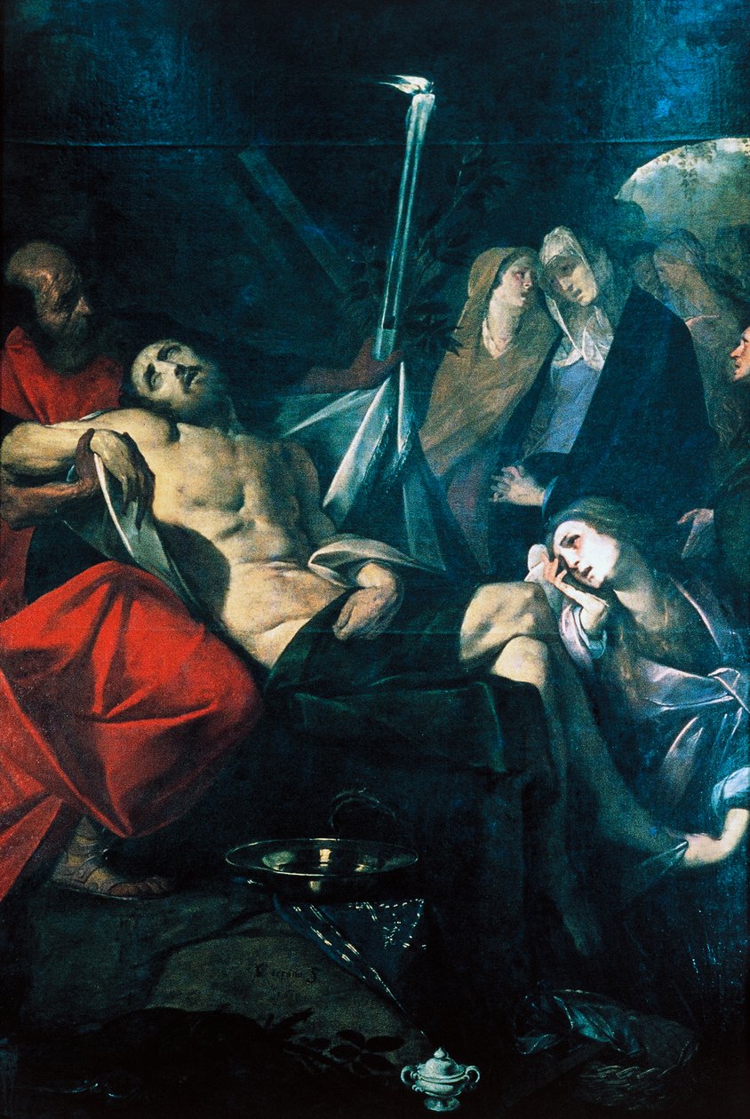 Kristi avsättning i graven av Giovanni Battista  Crespi