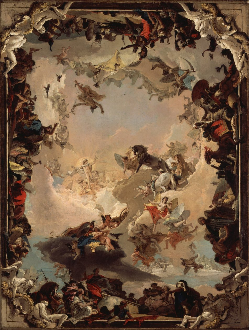 Allegori över planeterna och kontinenterna av Giovanni Battista Tiepolo