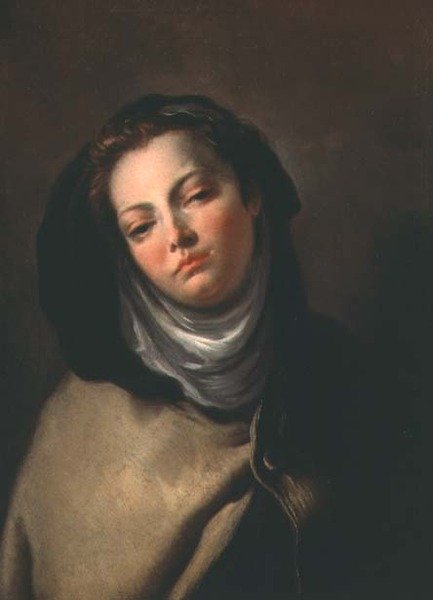 Beata Laduina (olja på duk) av Giovanni Battista Tiepolo