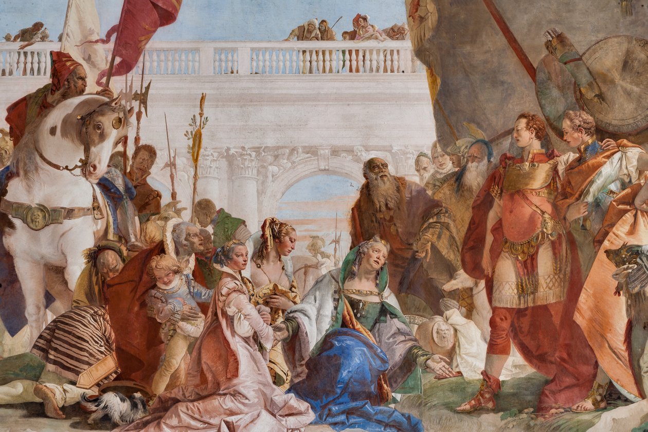 Alexander den stores kontinens (detalj) av Giovanni Battista Tiepolo