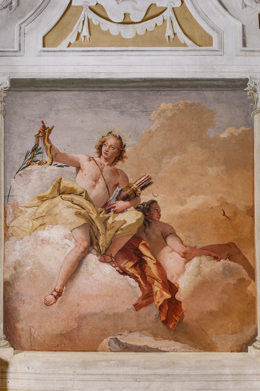 Gästboende, Olympens rum: "Apollo och Diana" av Giovanni Battista Tiepolo