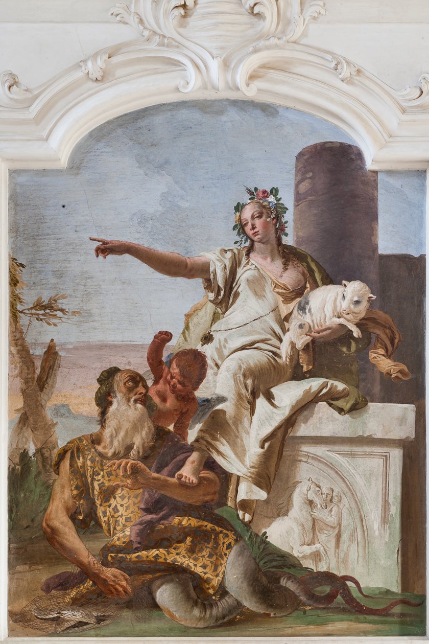 Oskuld skickar bort bedrägeri av Giovanni Battista Tiepolo