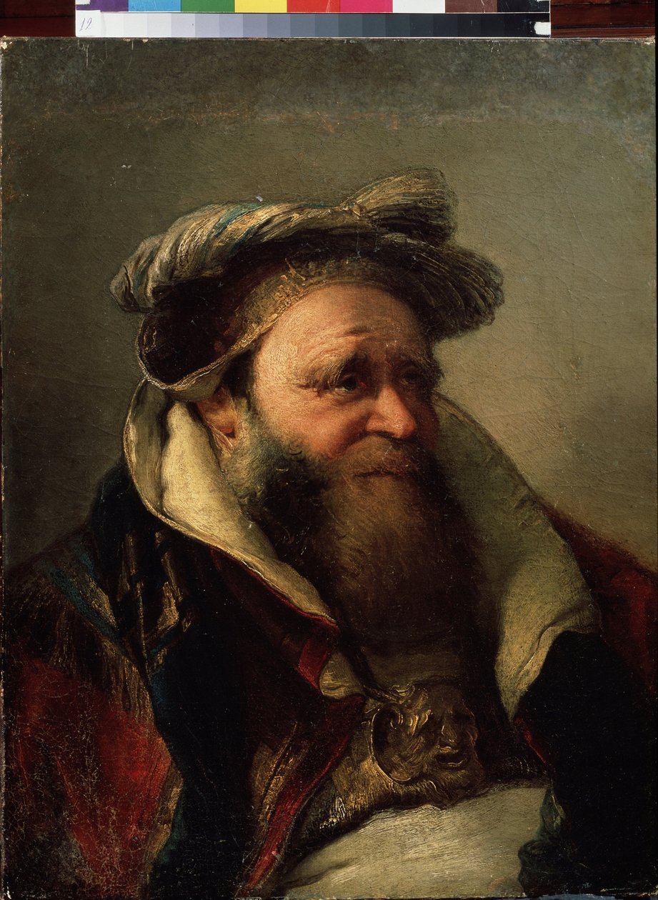 Porträtt av en gammal man (Porträtt av en gammal man). Målning av Giambattista Tiepolo (1696-1770). Olja på duk, mellan 1750-1770. Venetiansk skola, rokokostil. Statens friluftsmuseum Peterhof, Sankt Petersburg. av Giovanni Battista Tiepolo