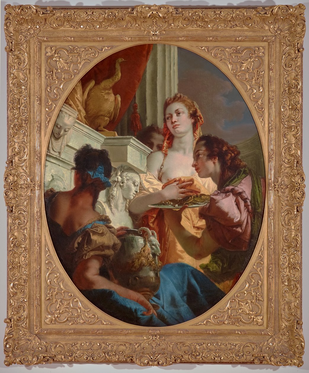Romerska matronor offrar till Juno 1745 (olja på duk) av Giovanni Battista (1696 1770) Tiepolo