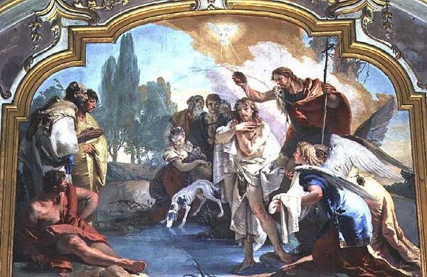 Kristi dop (fresk) av Giovanni Battista Tiepolo