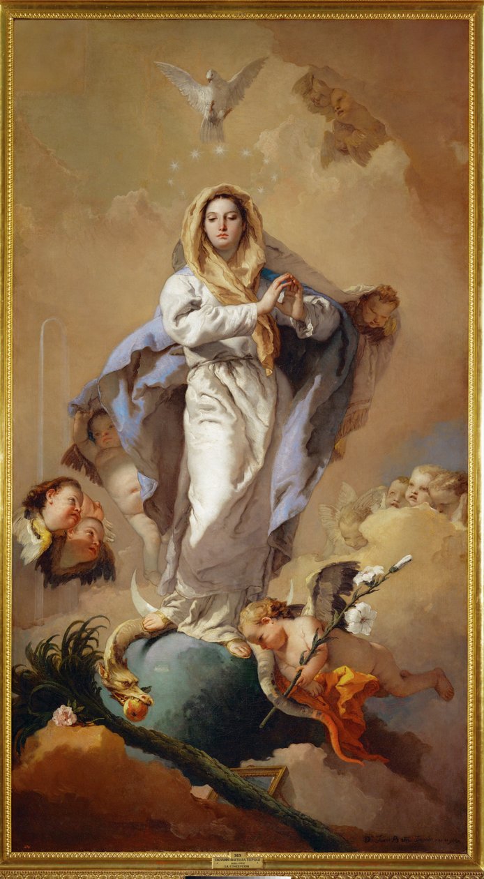 Den obefläckade avlelsen av Giovanni Battista (1696-1770) Tiepolo
