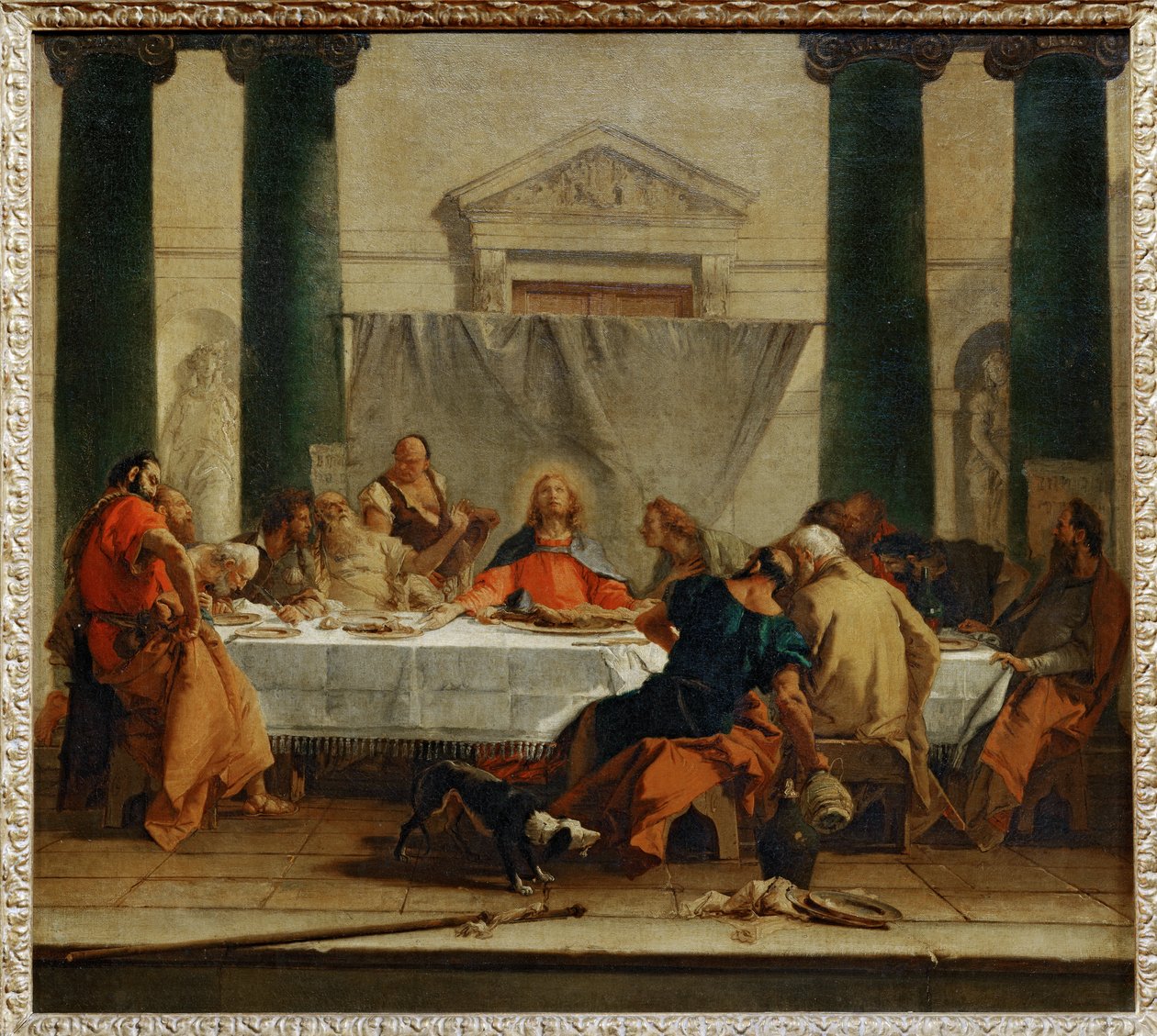 Den sista måltiden... av Giovanni Battista (1696-1770) Tiepolo