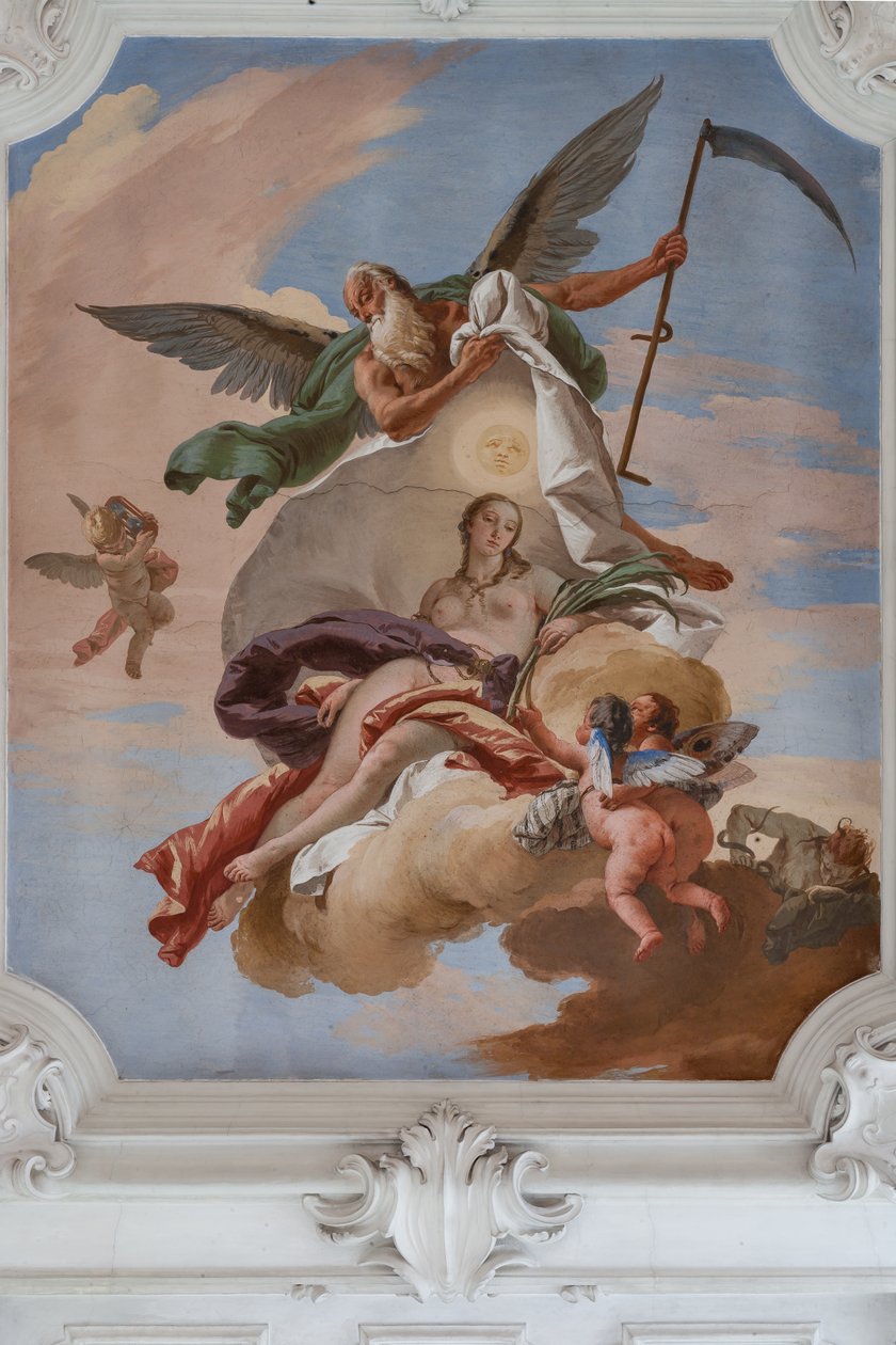 Tiden upptäcker sanningen av Giovanni Battista Tiepolo