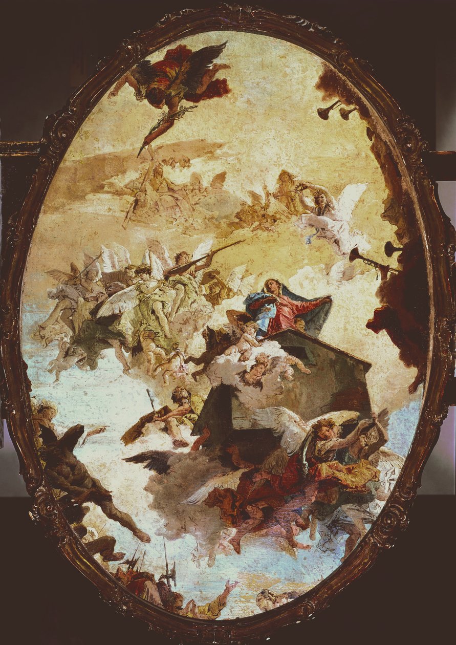 Transport av det heliga huset Loreto, skiss av Giovanni Battista Tiepolo