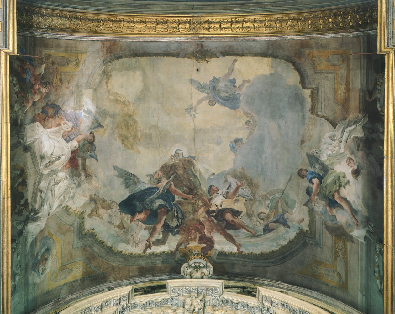 S:ta Thereses apoteos (freska) av Giovanni Battista (1696 1770) Tiepolo