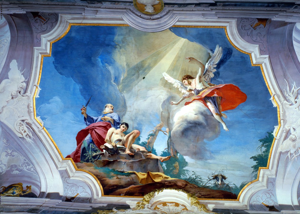 Abrahams offer (fresk) av Giovanni Battista (1696 1770) Tiepolo
