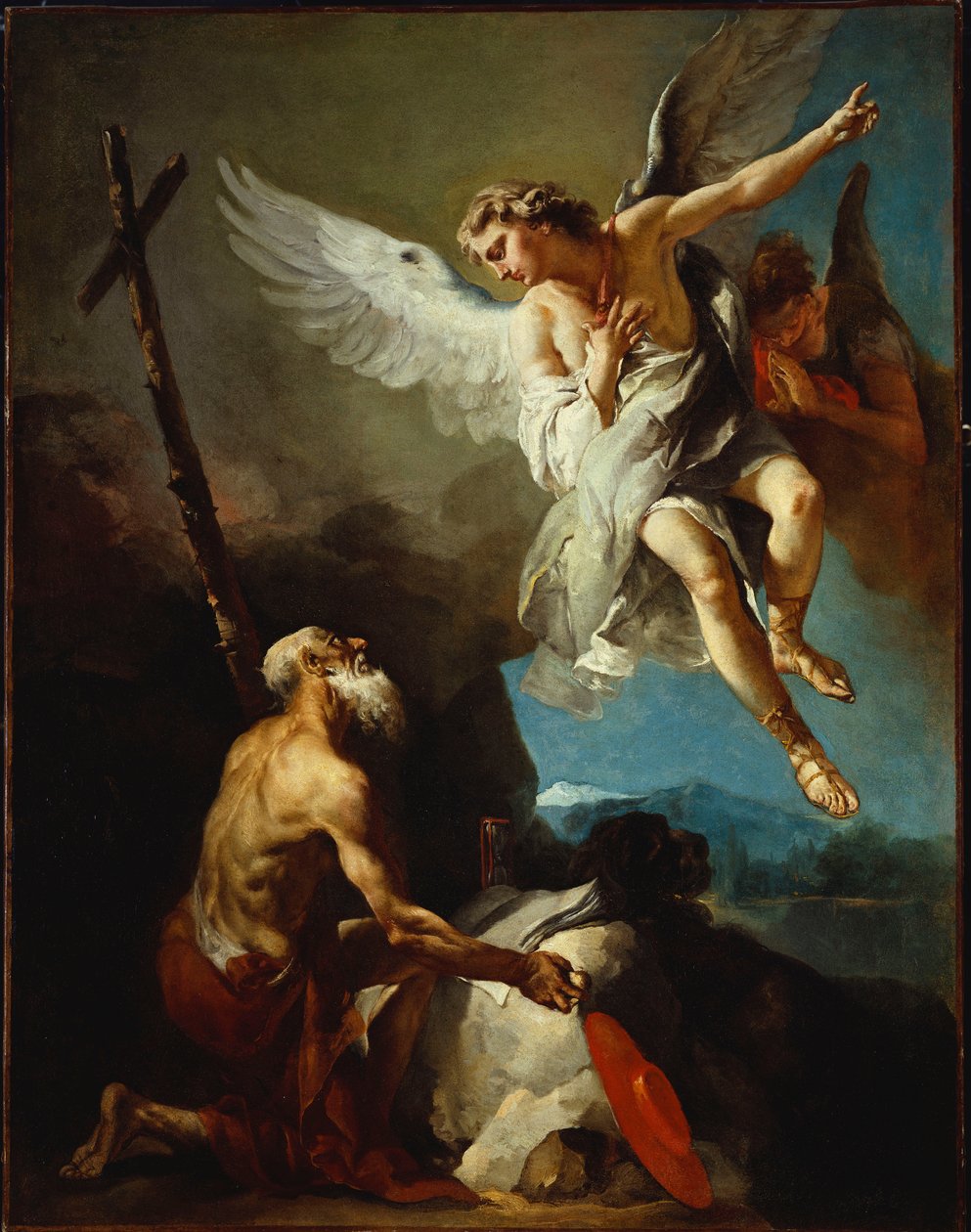 The Vision of St. Hieronymus (olja på duk) av Giovanni Battista Tiepolo