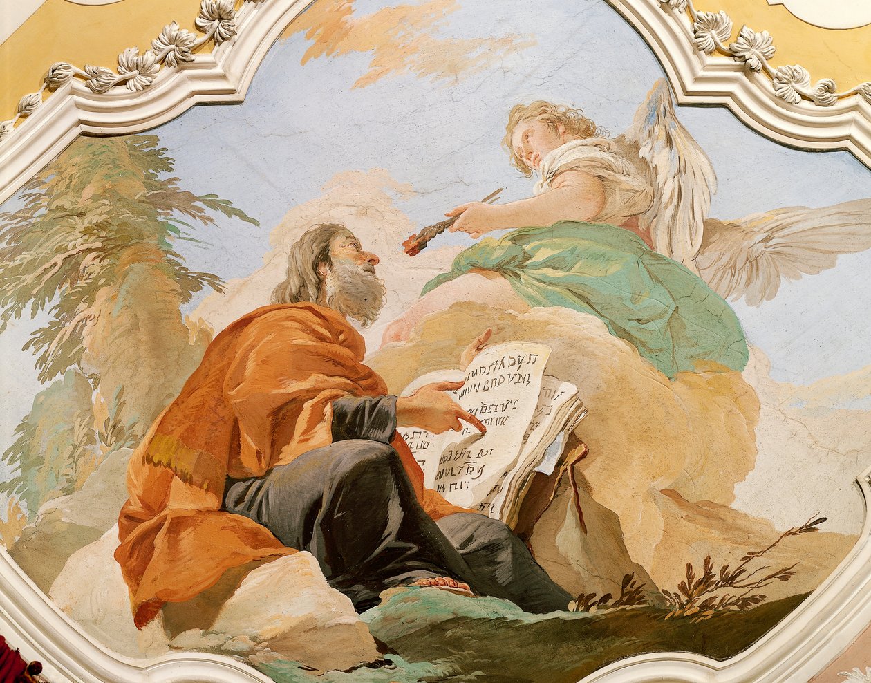 Profeten Jeremiah, av Giovanni Battista Tiepolo (1696-1770), fresk, Patriarkalpalatset, Röda rummet, Udine av Giovanni Battista Tiepolo