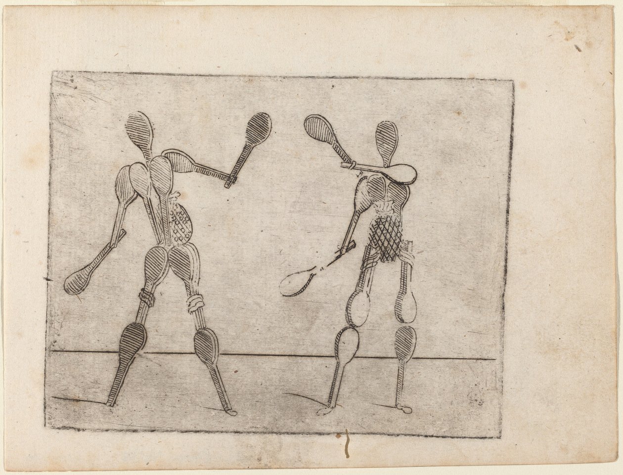 Från "Bizzarie di diverse figurer" av Giovanni Battista Bracelli