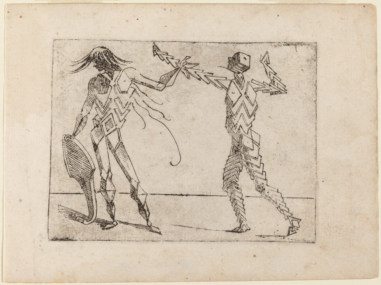 Från "Bizarre of Various Figures" av Giovanni Battista Bracelli