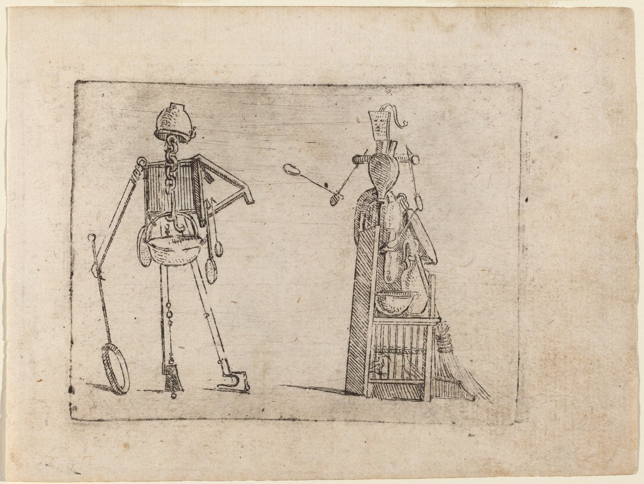 Från "Bizzarie di diverse figurer" av Giovanni Battista Bracelli