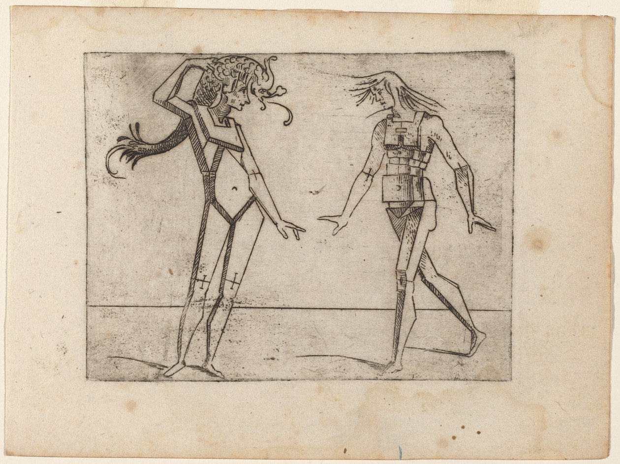 Från "Bizarre of Various Figures" av Giovanni Battista Bracelli