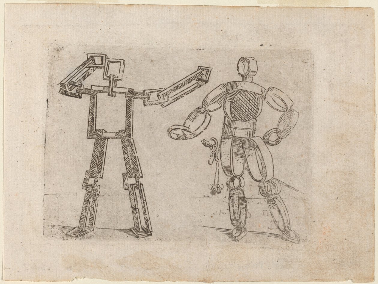 Från "Bizzarie di diverse figurer" av Giovanni Battista Bracelli