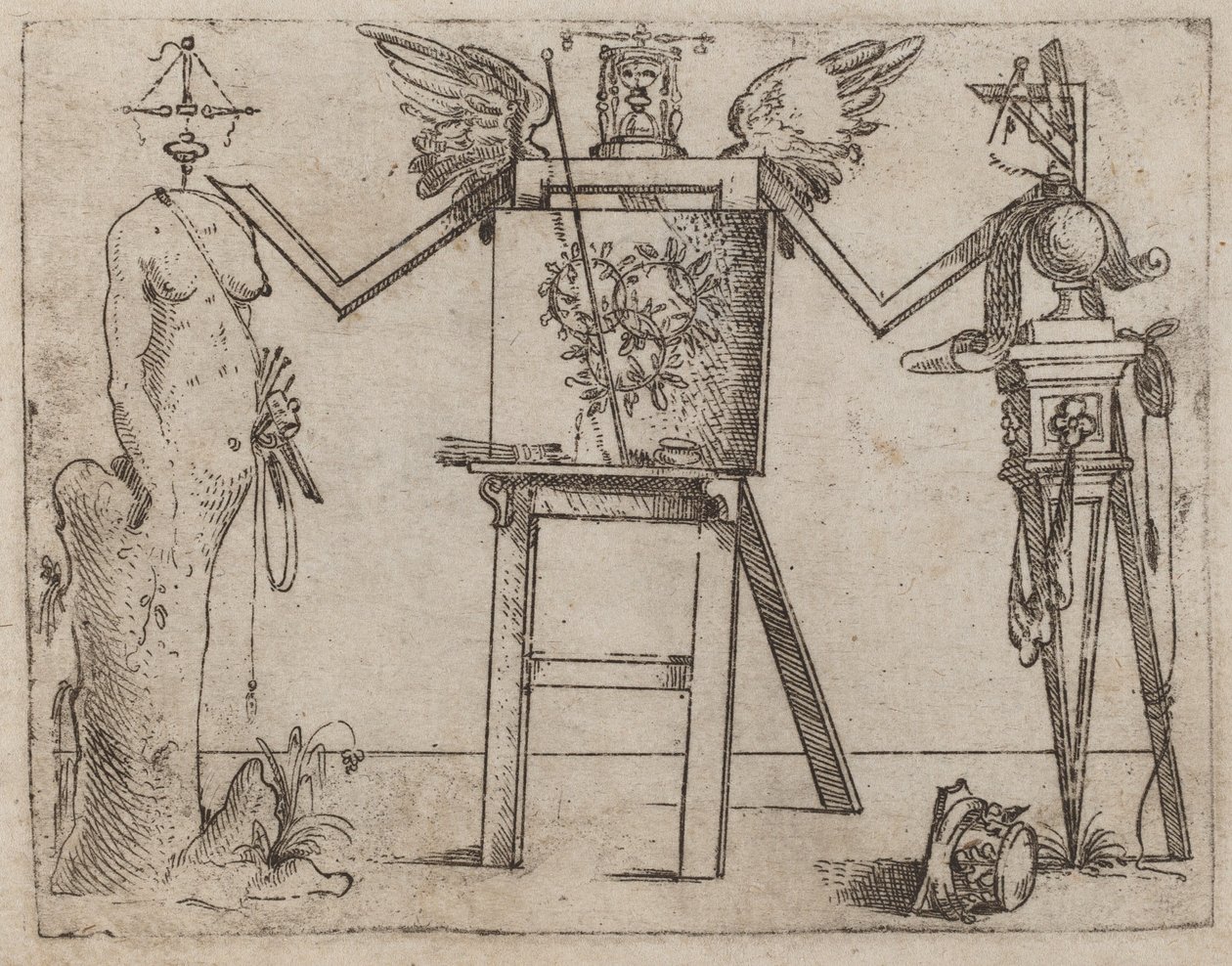 Från "Bizzarie di diverse figurer" av Giovanni Battista Bracelli