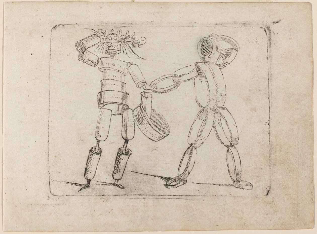 Från "Bizzarie di diverse figurer" av Giovanni Battista Bracelli