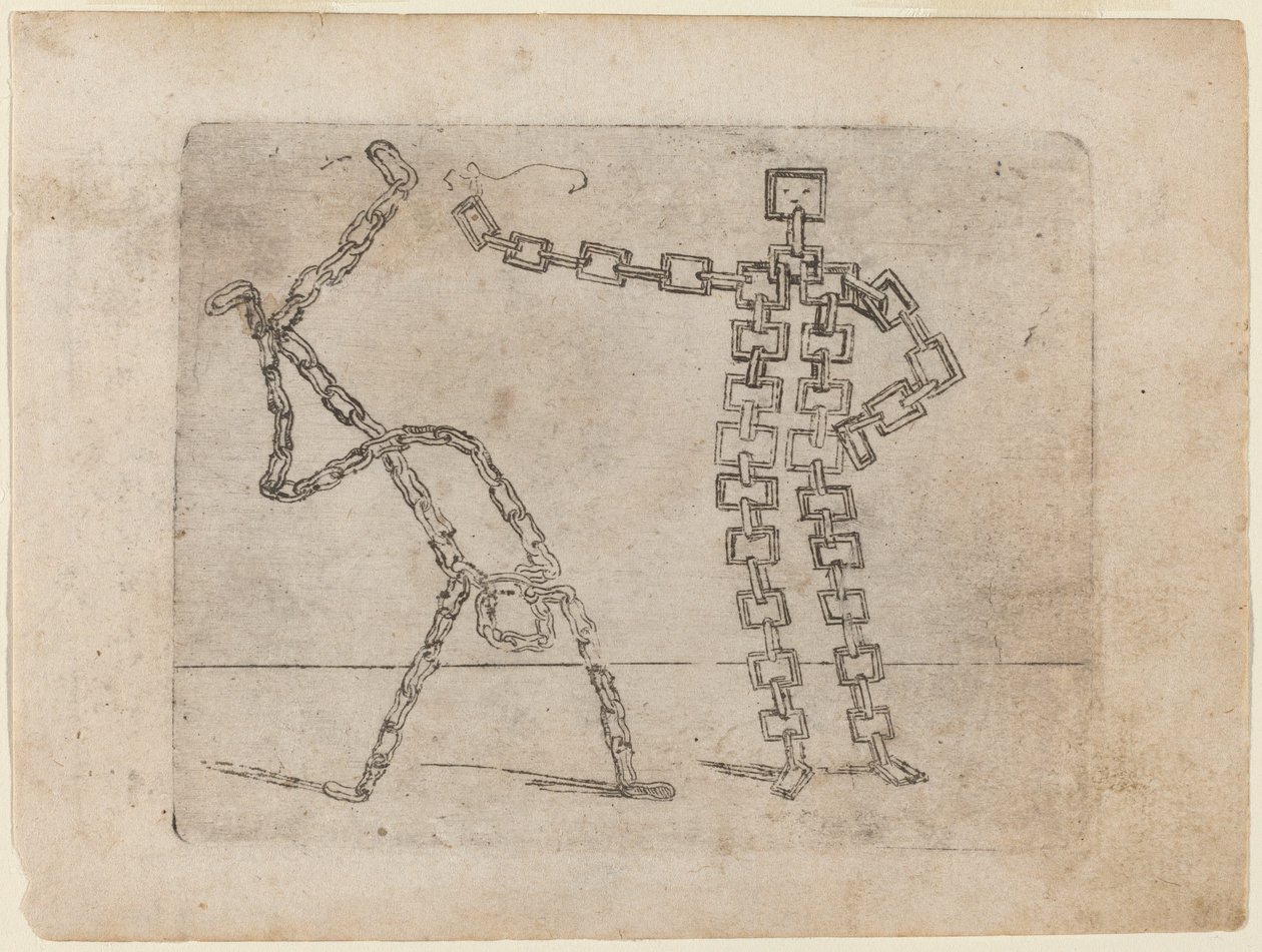 Från "Bizarre of Various Figures" av Giovanni Battista Bracelli