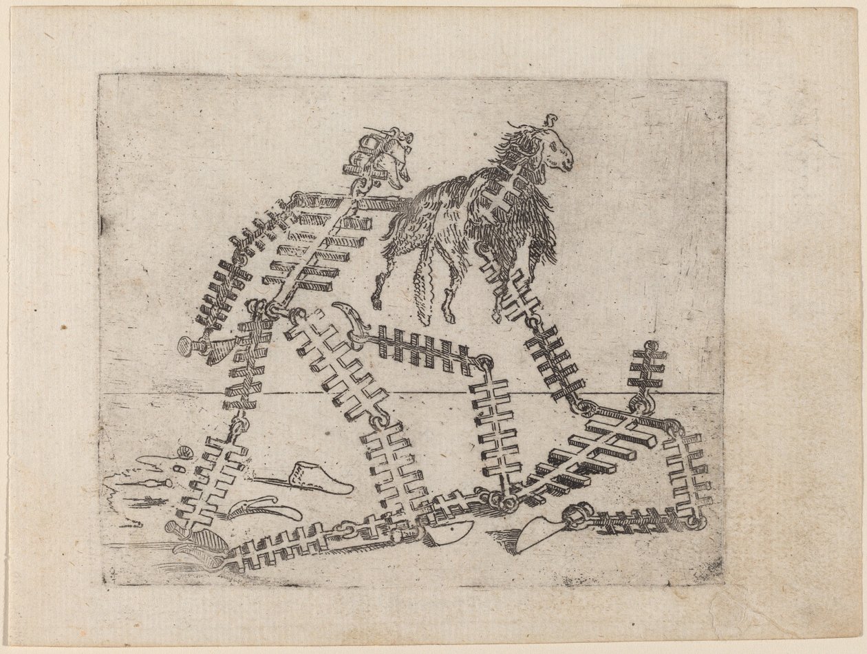 Från "Bizzarie di diverse figurer" av Giovanni Battista Bracelli