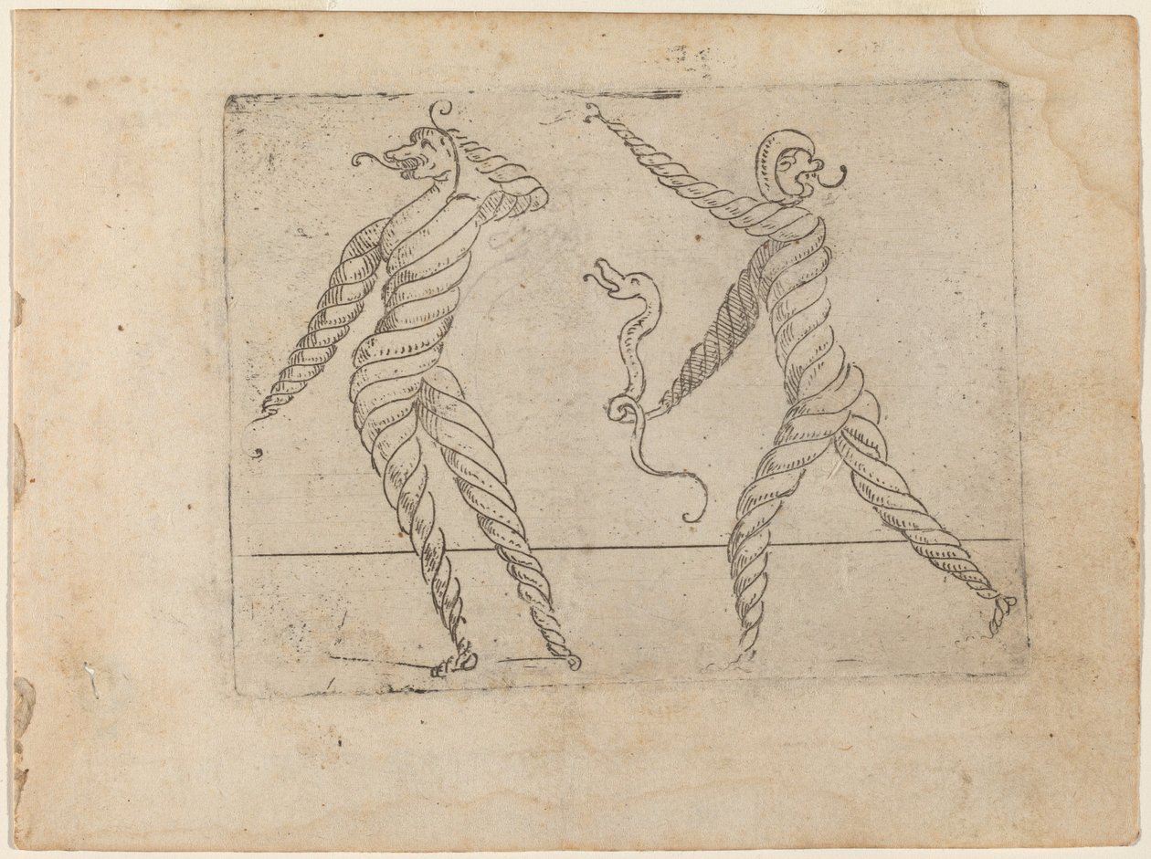 Från "Bizarre of Various Figures" av Giovanni Battista Bracelli