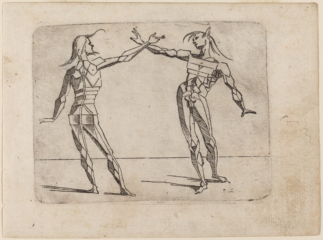Från "Bizzarie di diverse figurer" av Giovanni Battista Bracelli