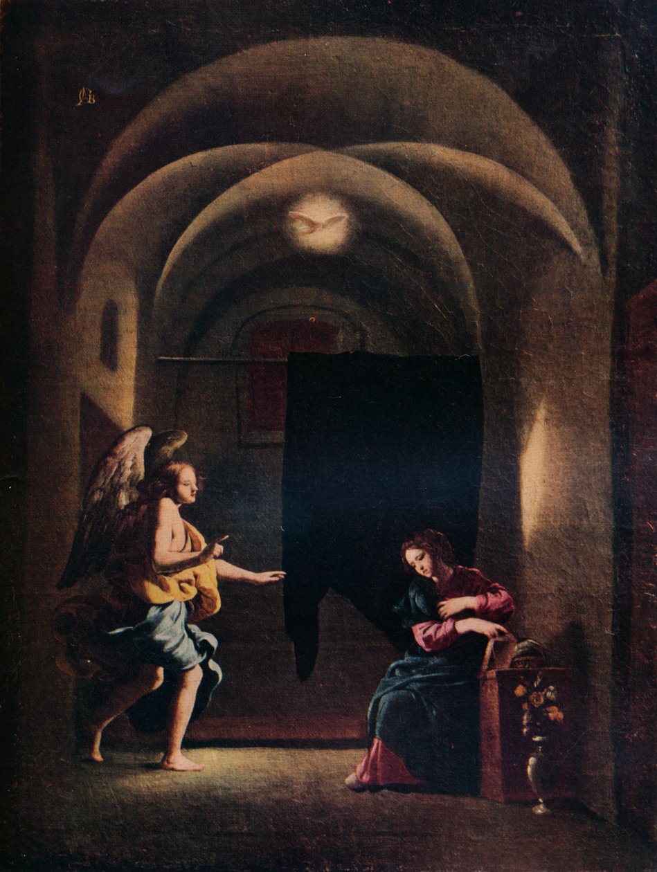 Bebådelsen, c1625-1630 1931 av Giovanni Battista Caracciolo