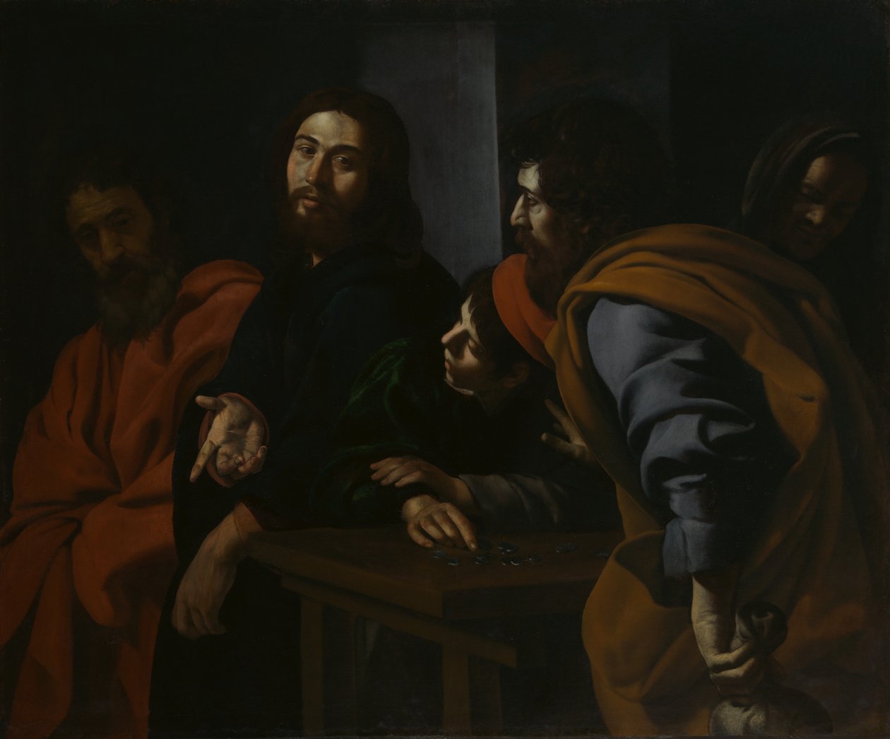Matteus kallelse, ca. 1625-30. av Giovanni Battista Caracciolo