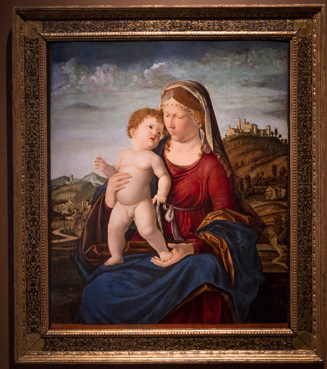 Madonna med barn (olja på duk) av Giovanni Battista Cima da Conegliano