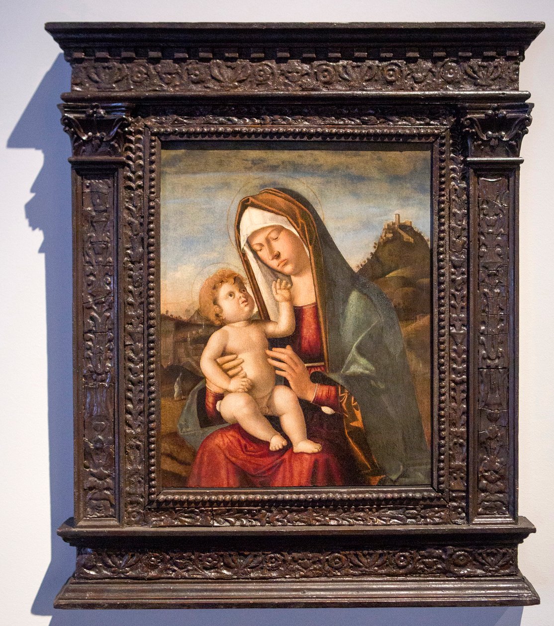 Madonna med barn (olja på duk) av Giovanni Battista Cima da Conegliano