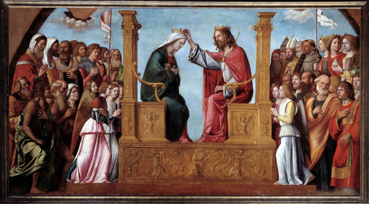 Jungfruns kröning (målning, efter 1510) av Giovanni Battista Cima da Conegliano