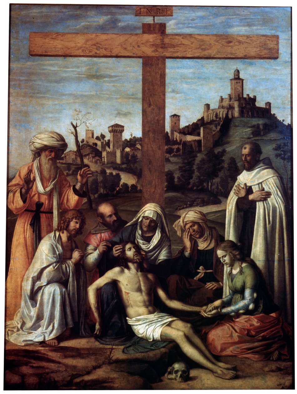Klagosången över Kristus med en karmelitmunk, c1510. av Giovanni Battista Cima da Conegliano