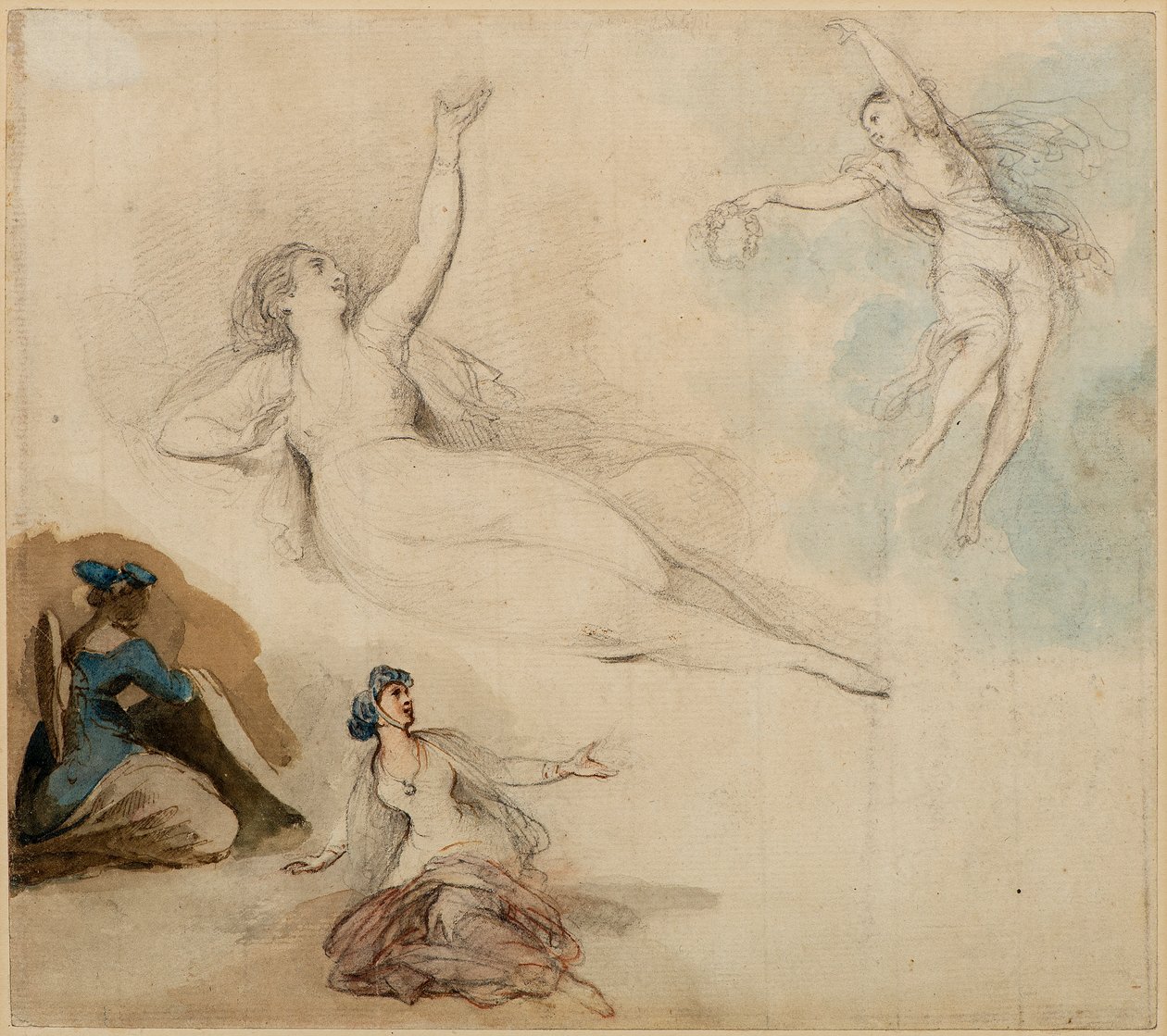 Figurstudier av Giovanni Battista Cipriani