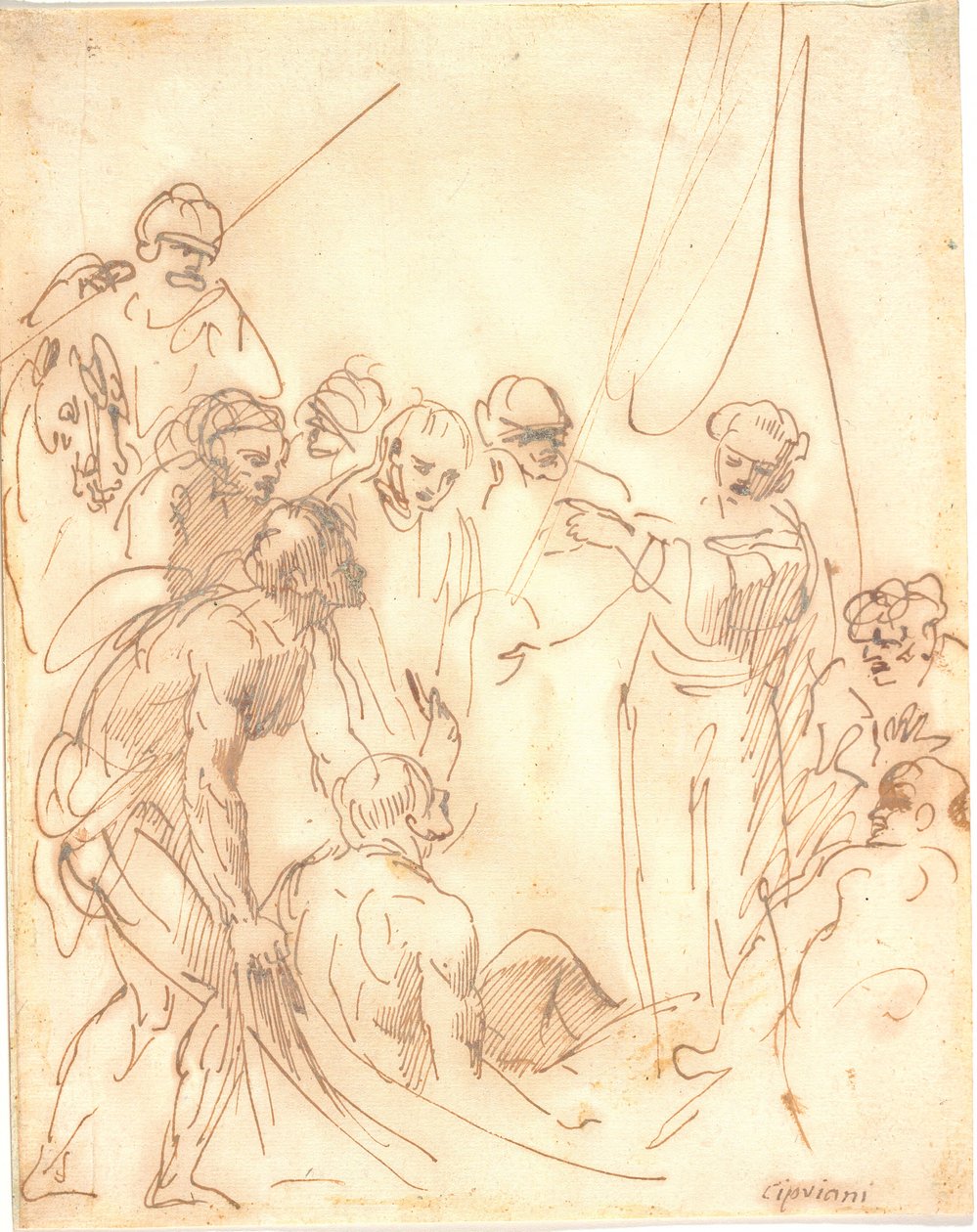 St. Peter läker (?) av Giovanni Battista Cipriani