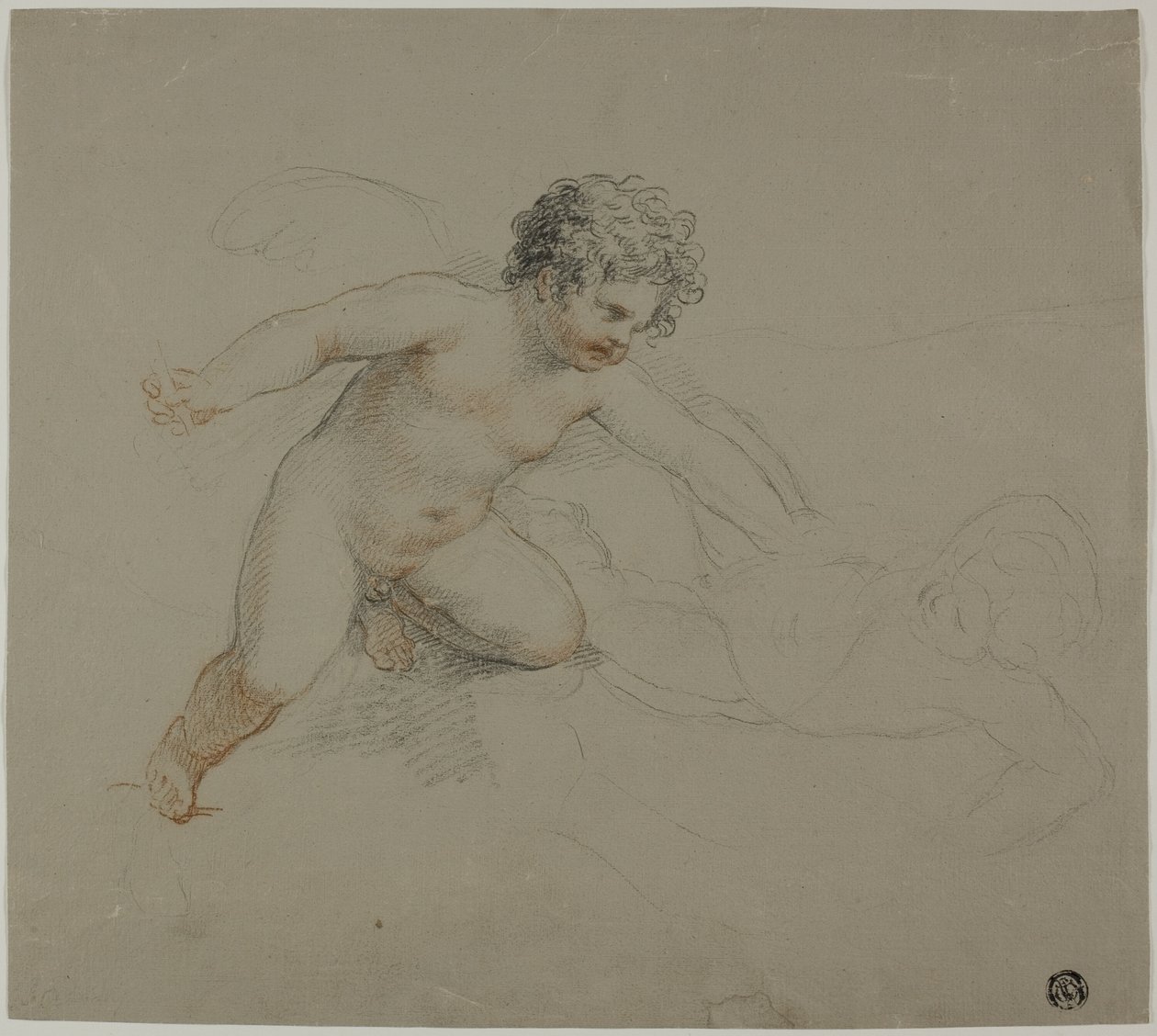 Två Putti slåss av Giovanni Battista Cipriani